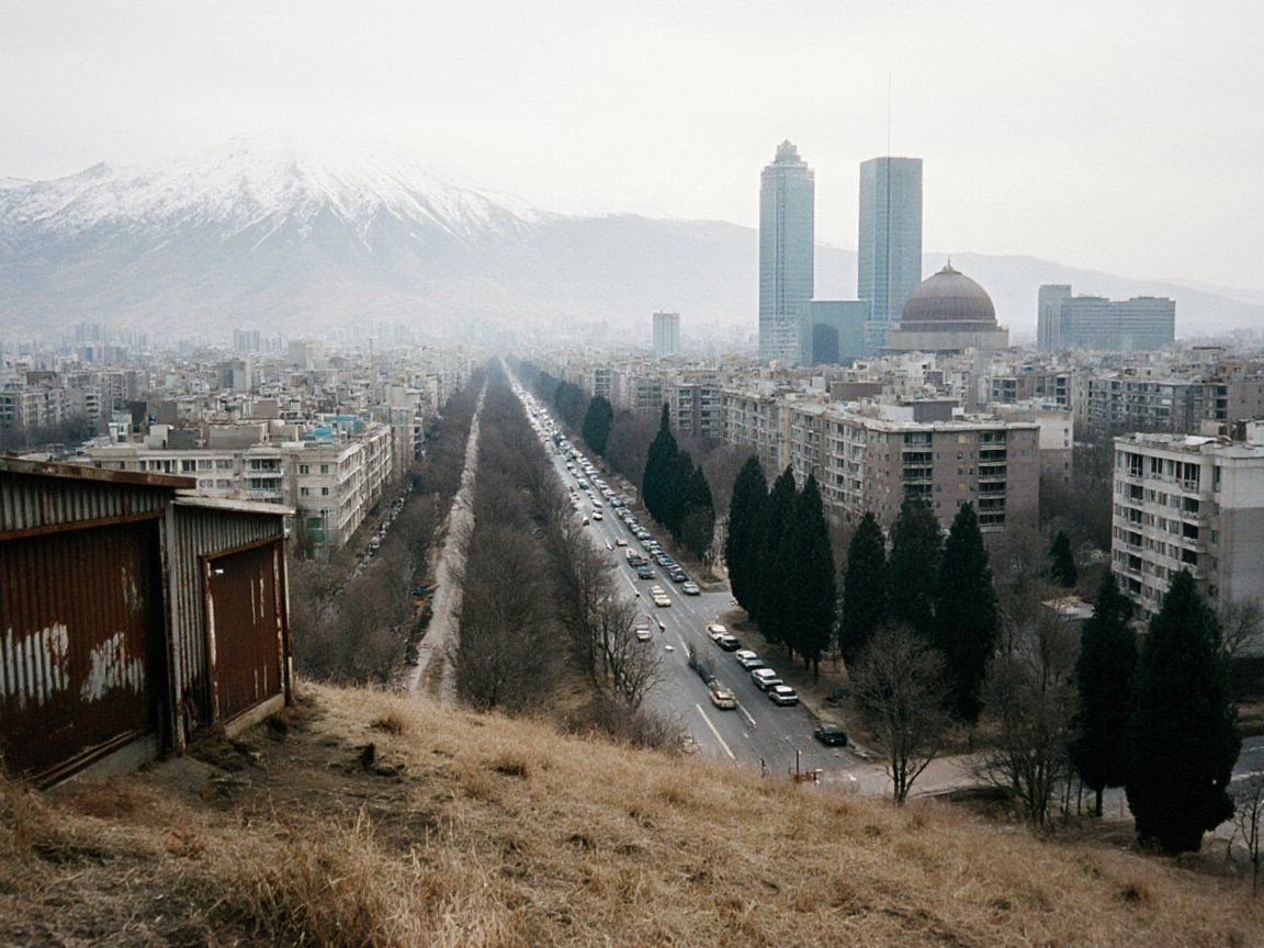 Talas from the hills to the north, with the Talas Alatau behind